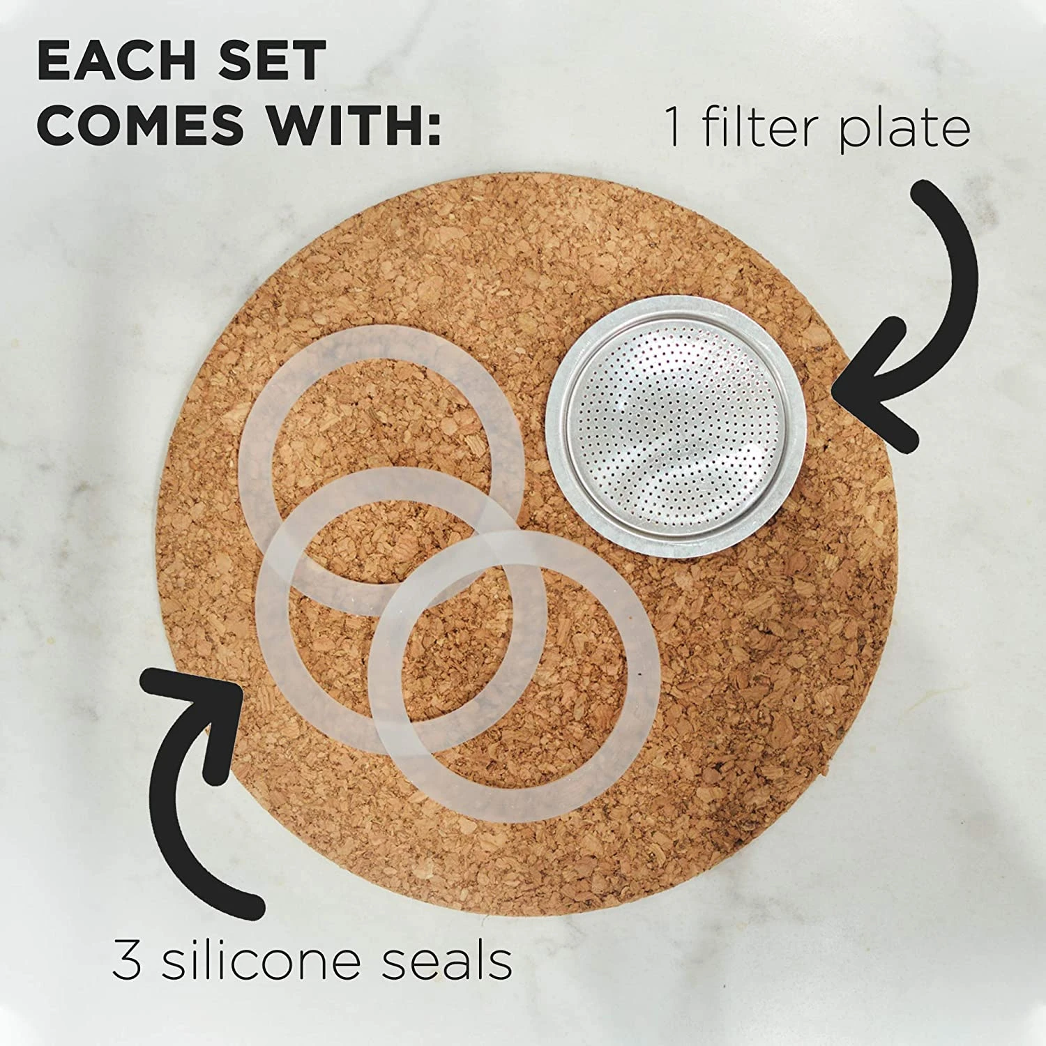 Milano 6/9 Cup Filter & Silicone Seals - Image 5