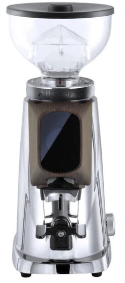 Fiorenzato F4 All Ground Burr Grinder (Chrome And Oak)