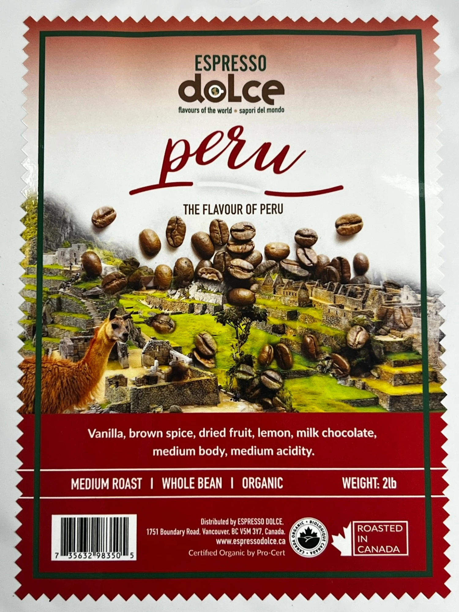 Organic Peru Coffee Beans 2lb - Image 2