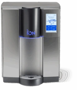 ION 400 Hot Cold Sparkling Filtered Water Dispenser Titanium W/Charco